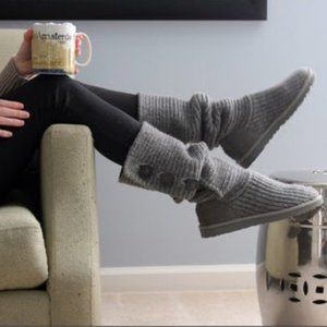 Grey Knit Uggs